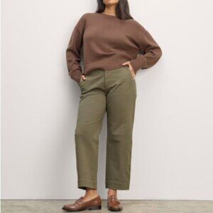 EVERLANE The Utility Straight-Leg Pant Forest Green Size 4
